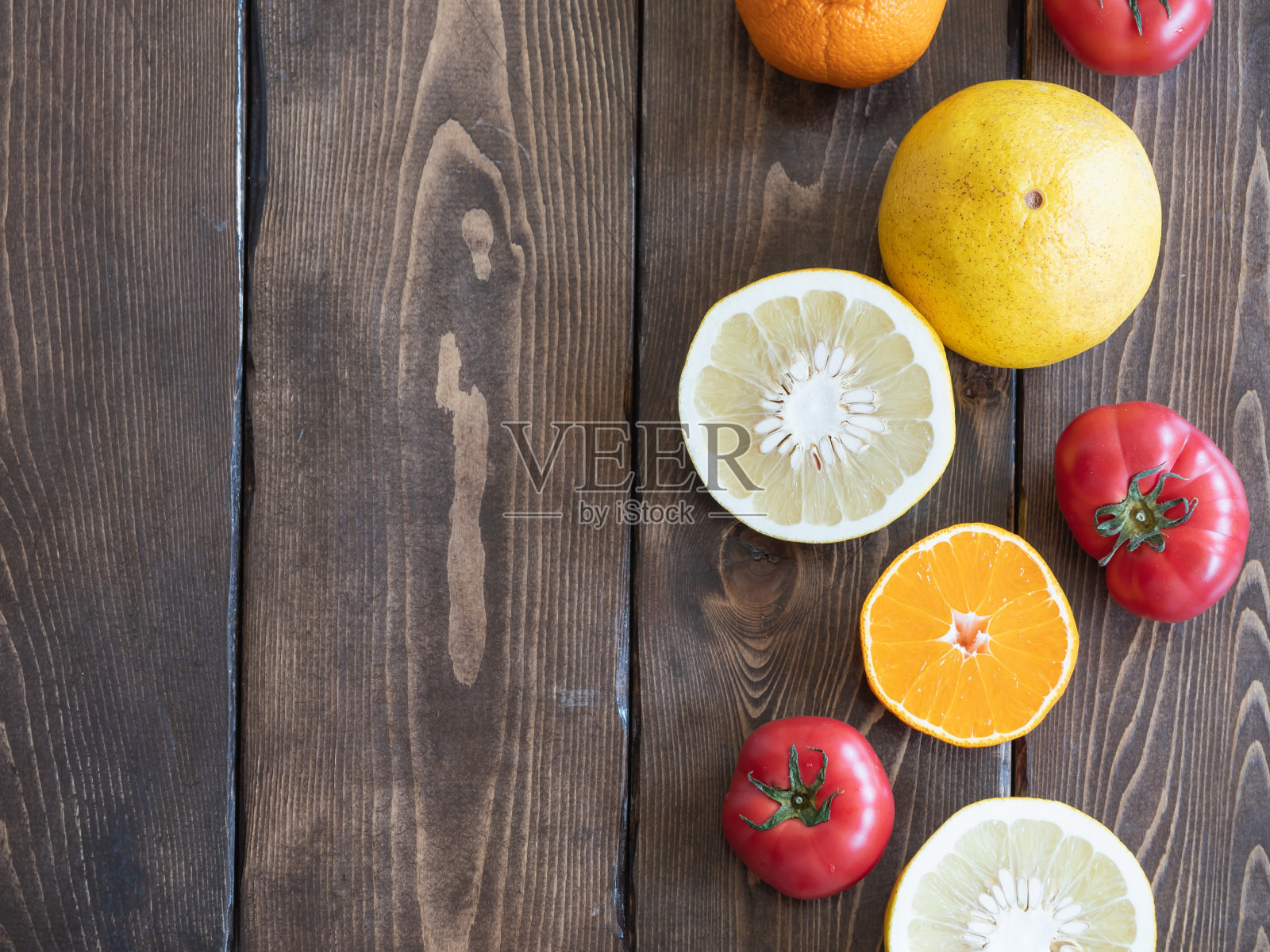 水果德科蓬，布坦和蔬菜番茄。照片摄影图片