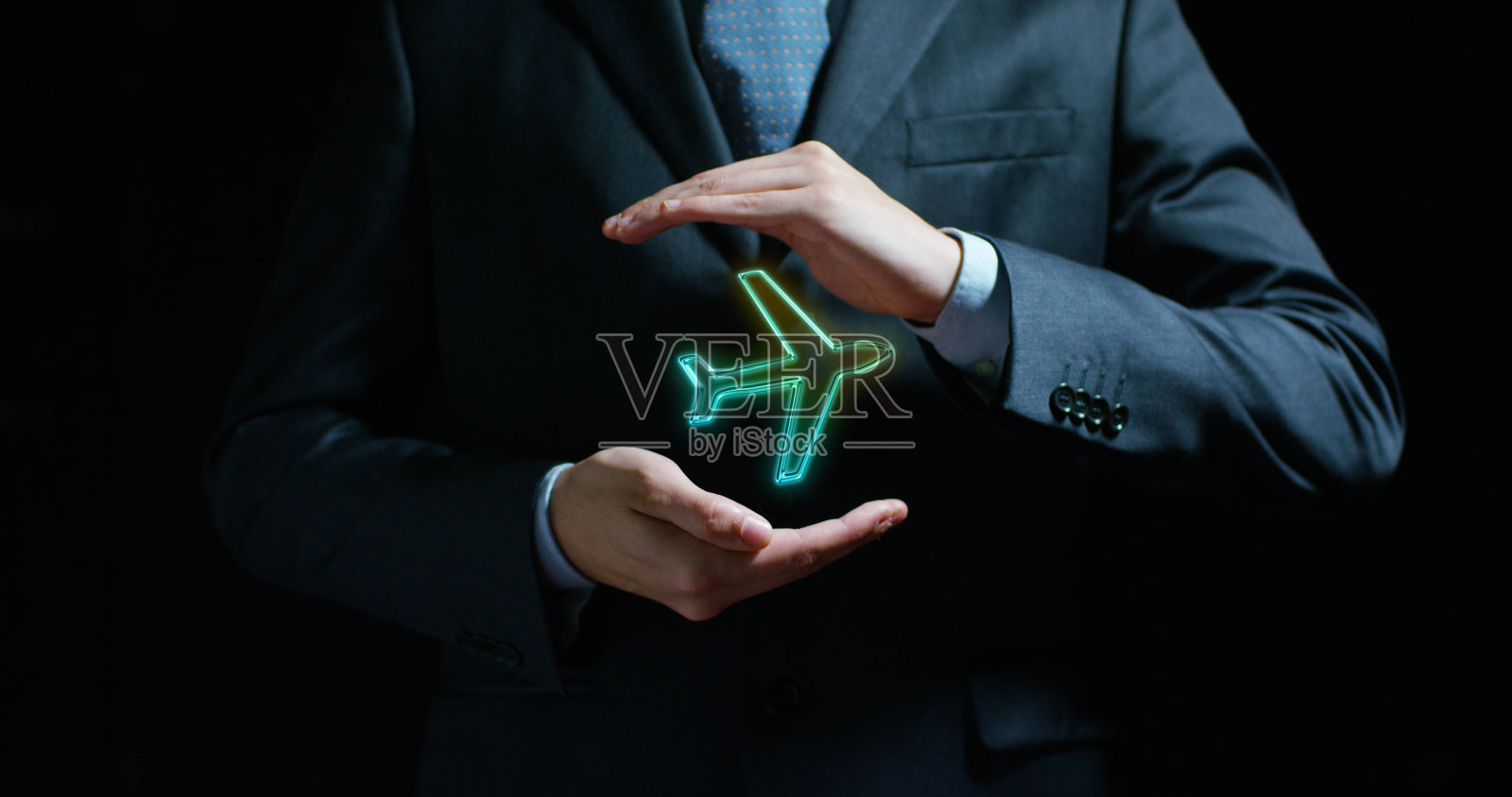 飞机掌握在有经验的卖方或银行或保险经纪人手中照片摄影图片