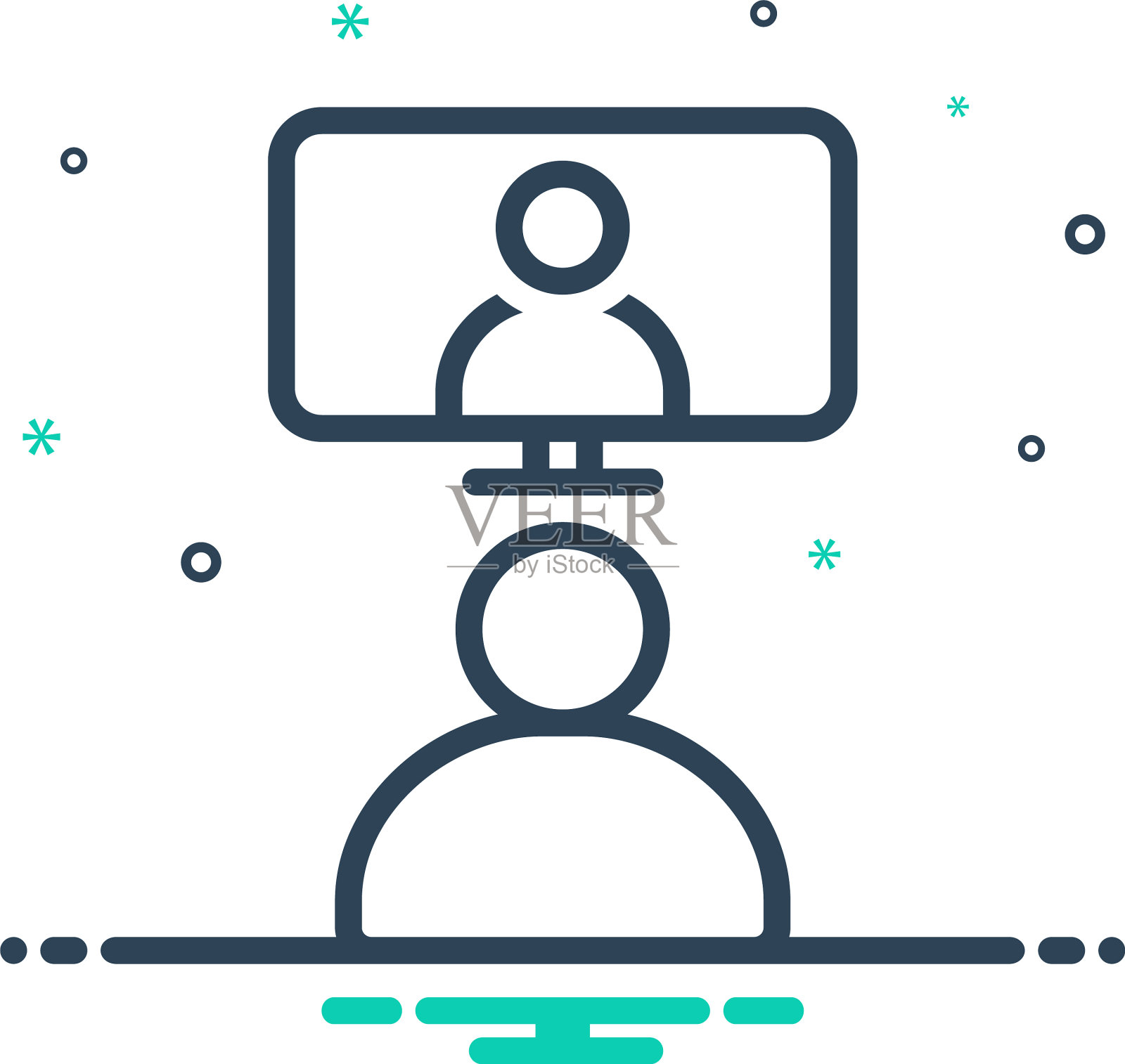 视频会议插画图片素材