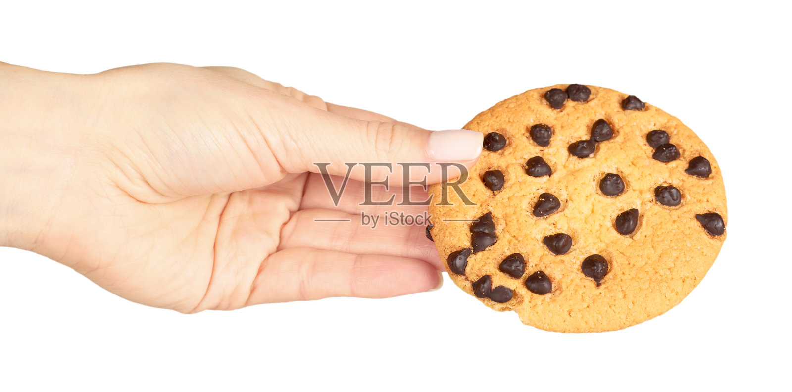 自制的巧克力饼干。照片摄影图片