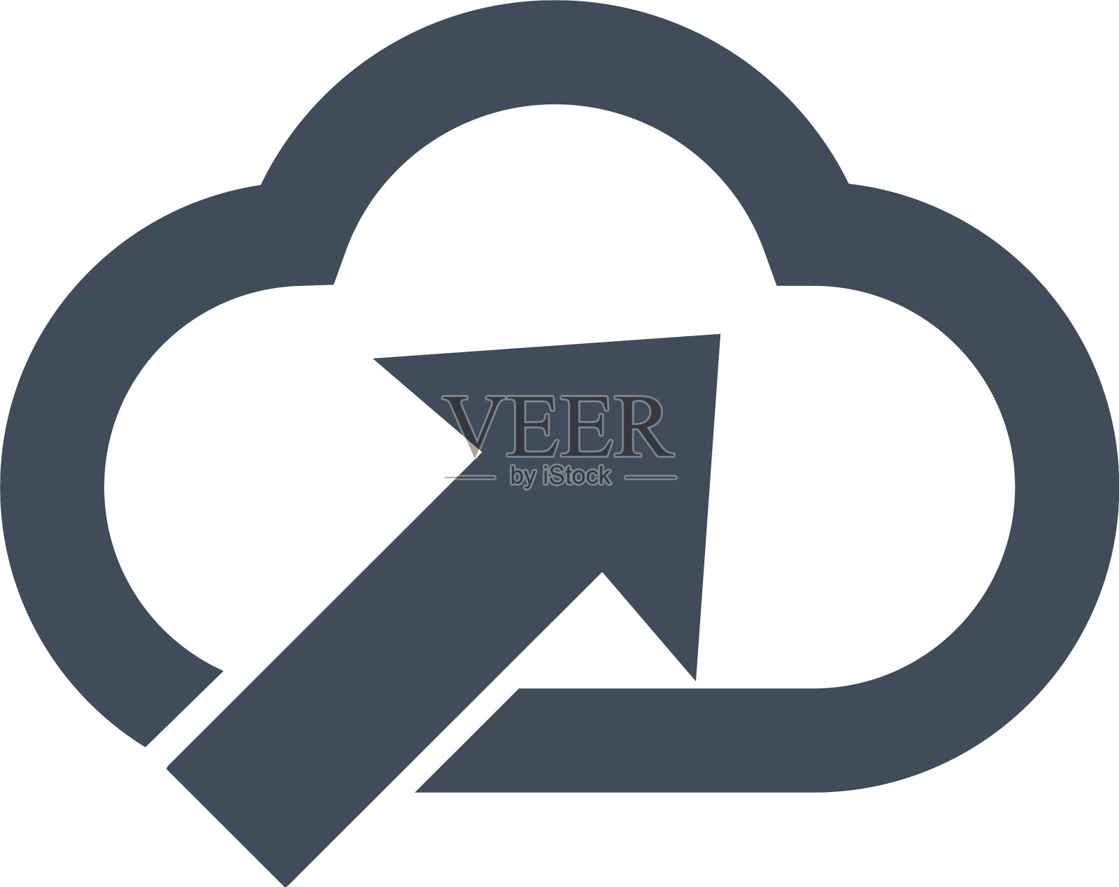 计算机云存储上传信息图标图标素材