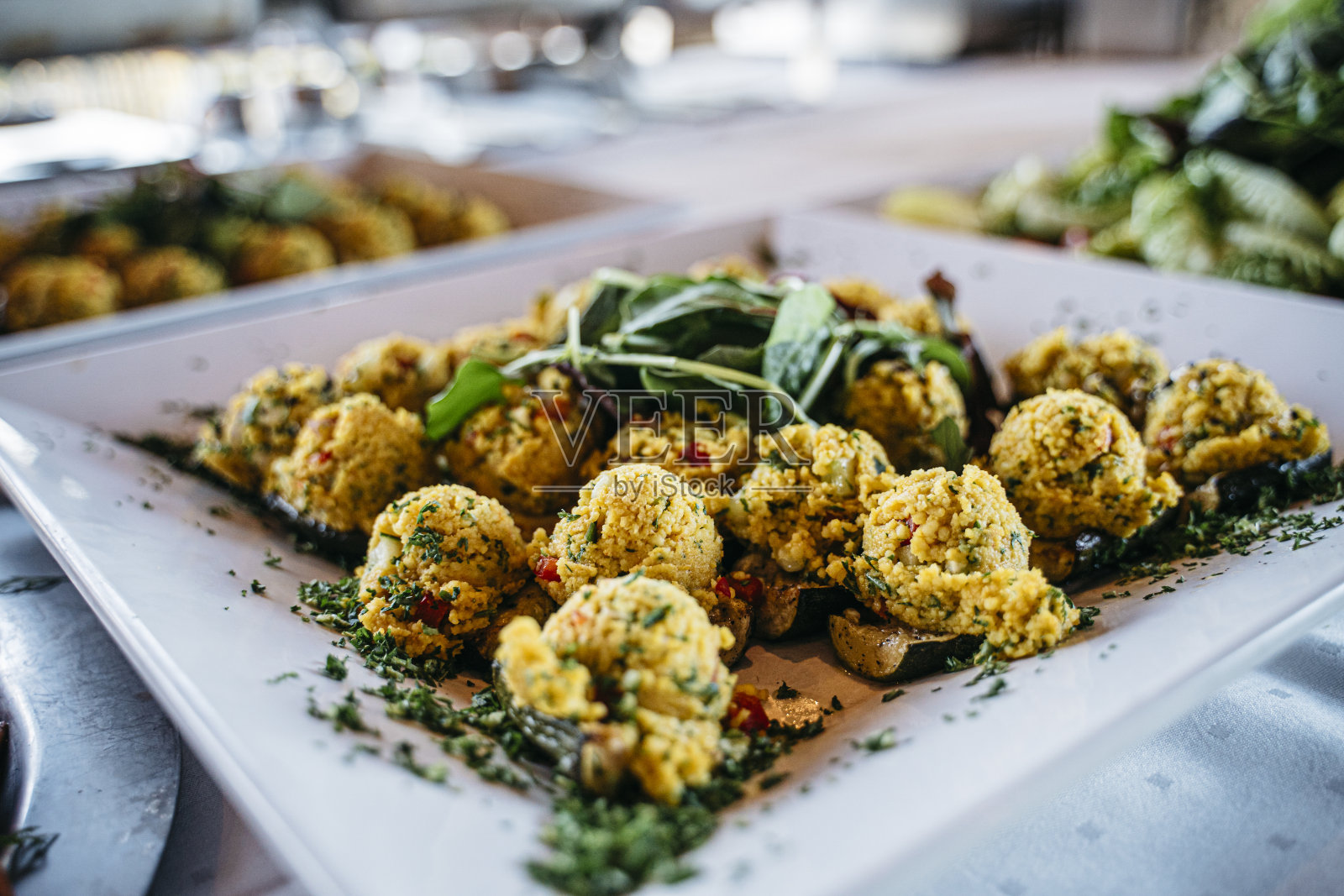 婚礼自助餐上健康的开胃菜照片摄影图片