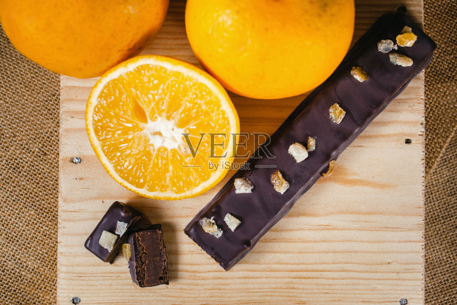 巧克力牛油配橙子是西班牙的传统照片摄影图片