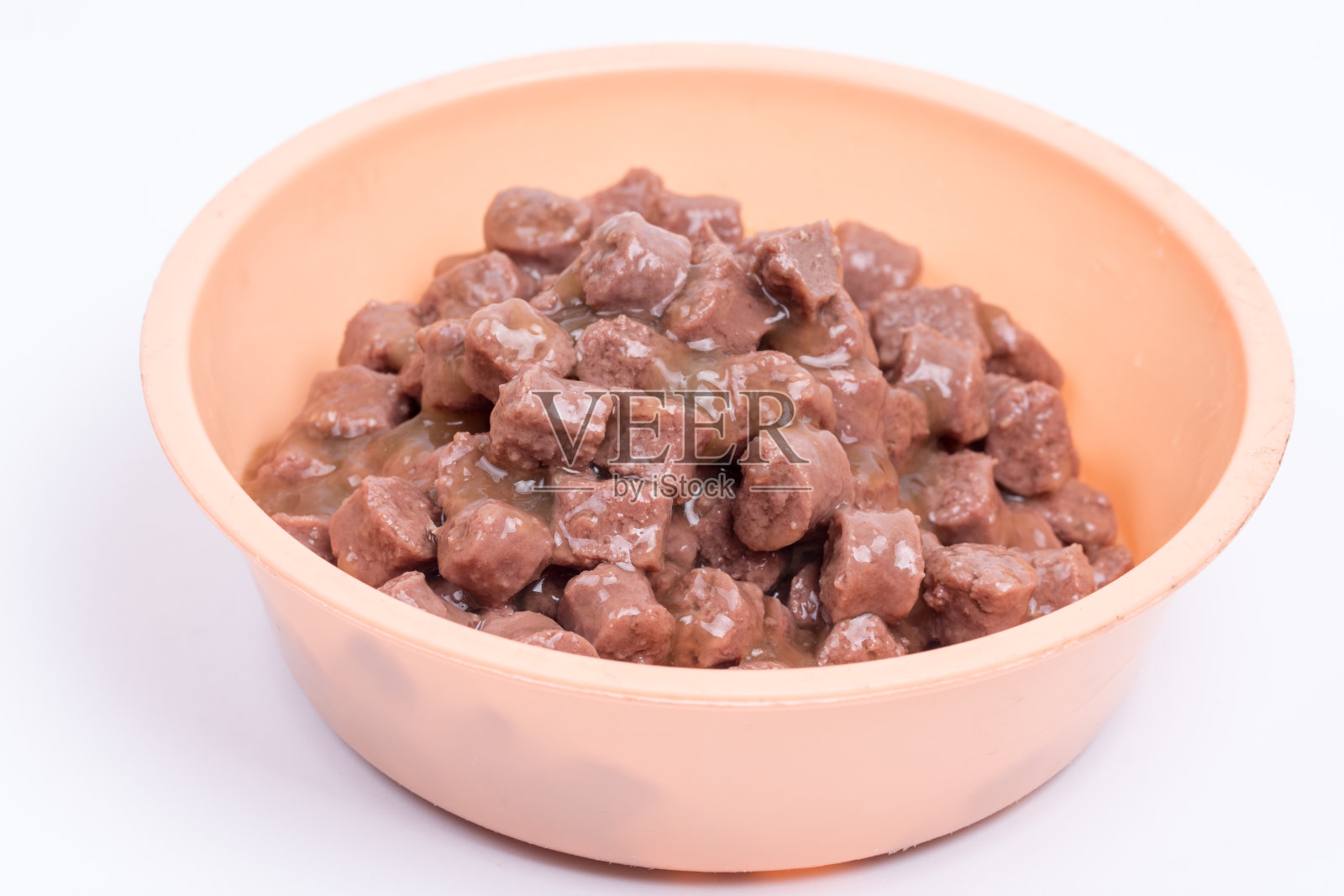 牛肉，猪肉，鸡肉，狗和猫的宠物照片摄影图片