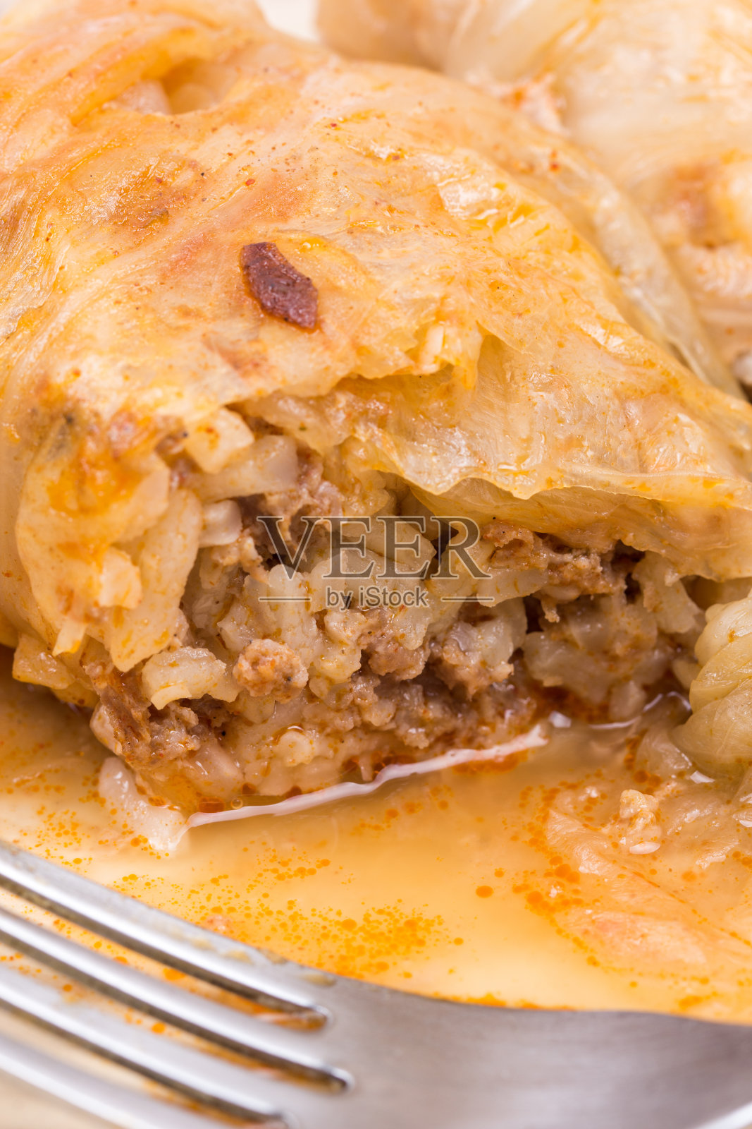 切碎的肉，米饭，卷心菜照片摄影图片