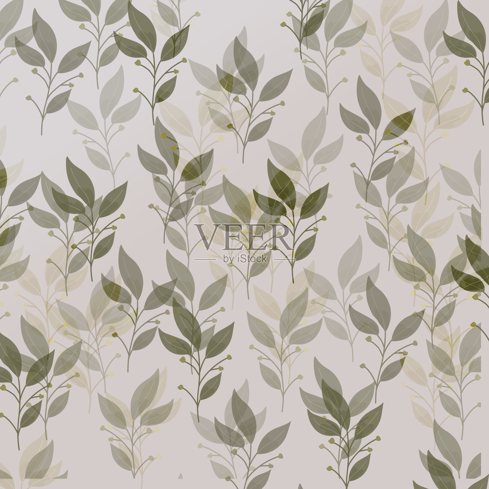 彩色花朵图案数字插图背景花在水彩。插画图片素材