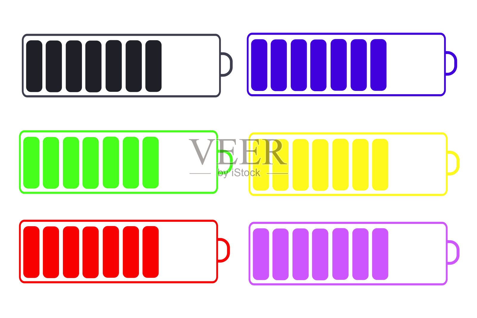 矢量进度加载条，加载图标，下载在白色背景。矢量图下载。设计元素图片