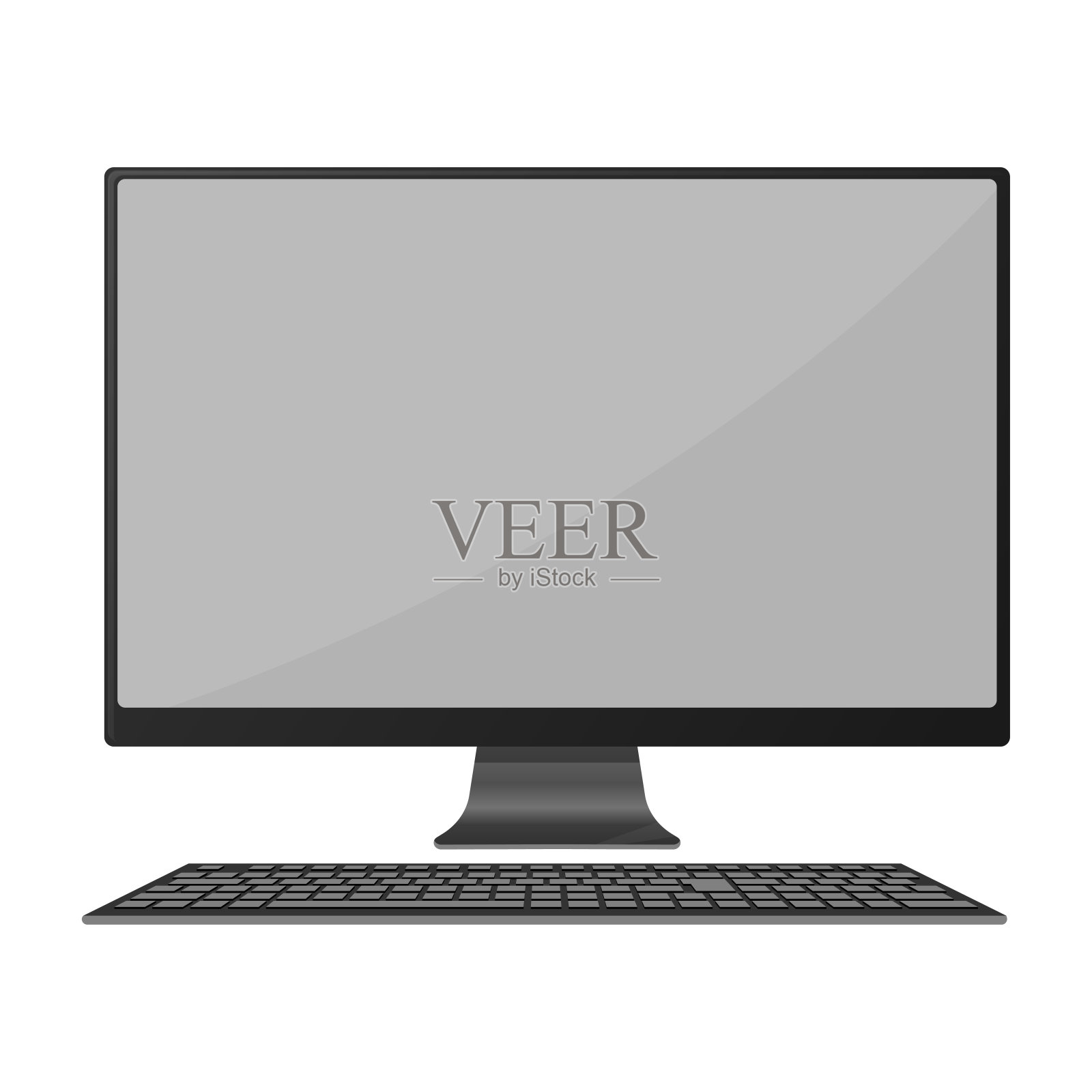 向量计算机模板。电脑家非上市。设计元素图片