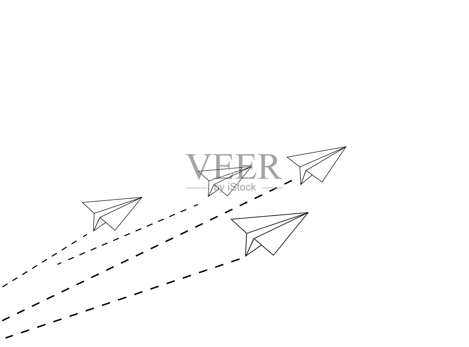 飞机组纸符号白色插画图片素材