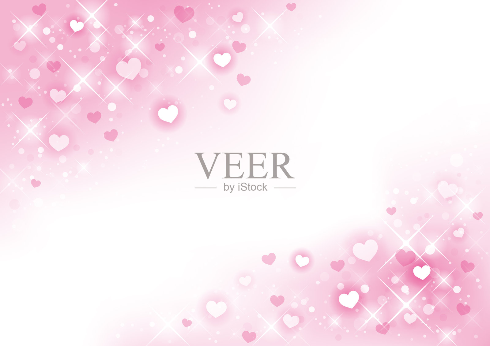 心形的抽象背景插画图片素材