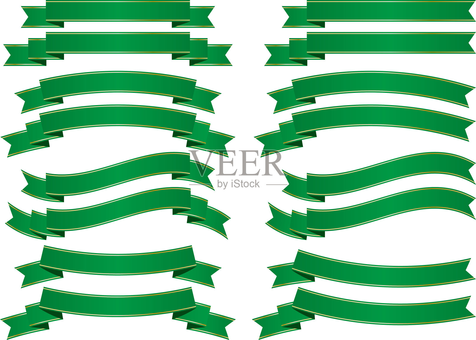 丝带的插图资料收集插画图片素材