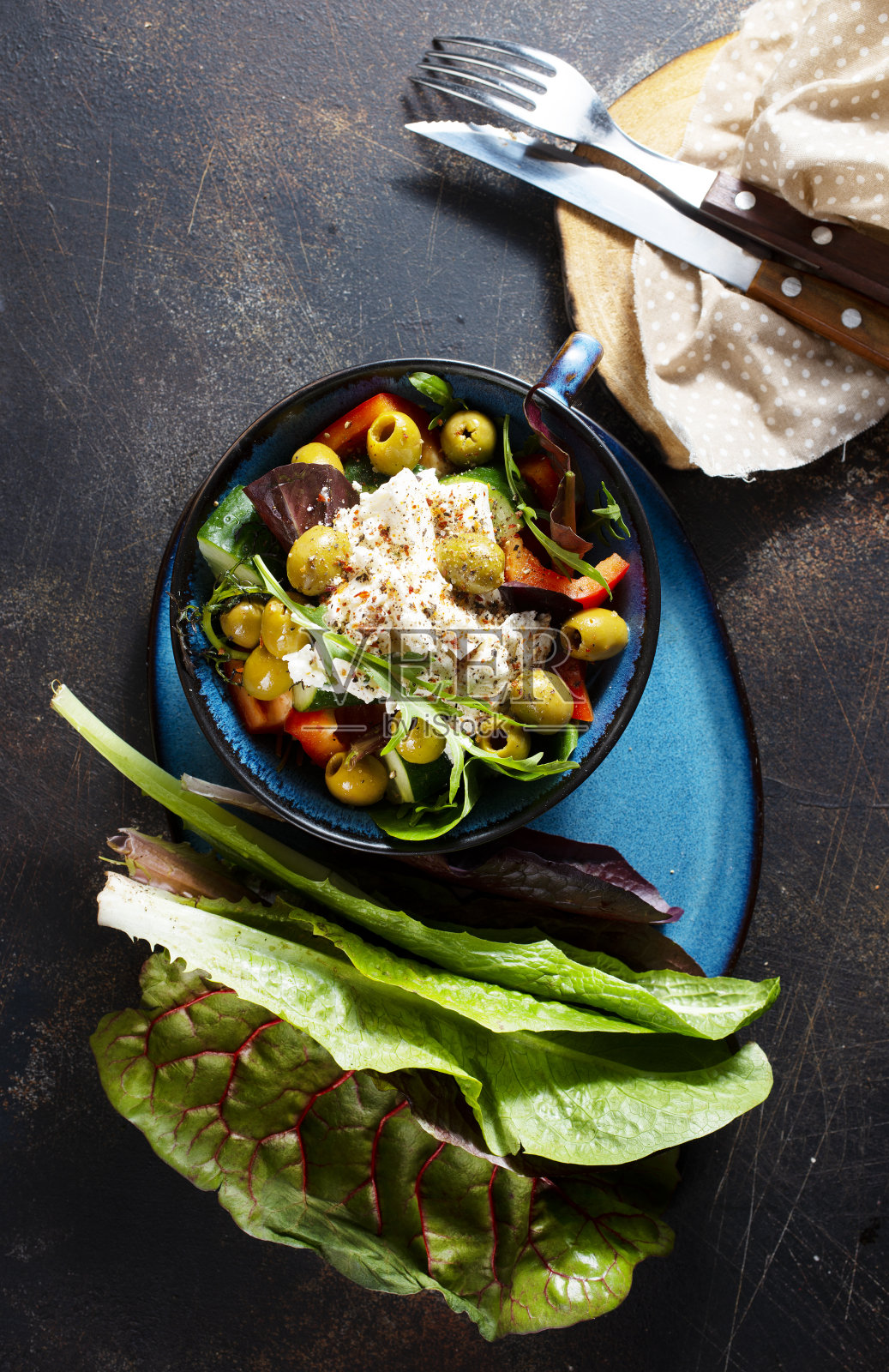 希腊沙拉照片摄影图片