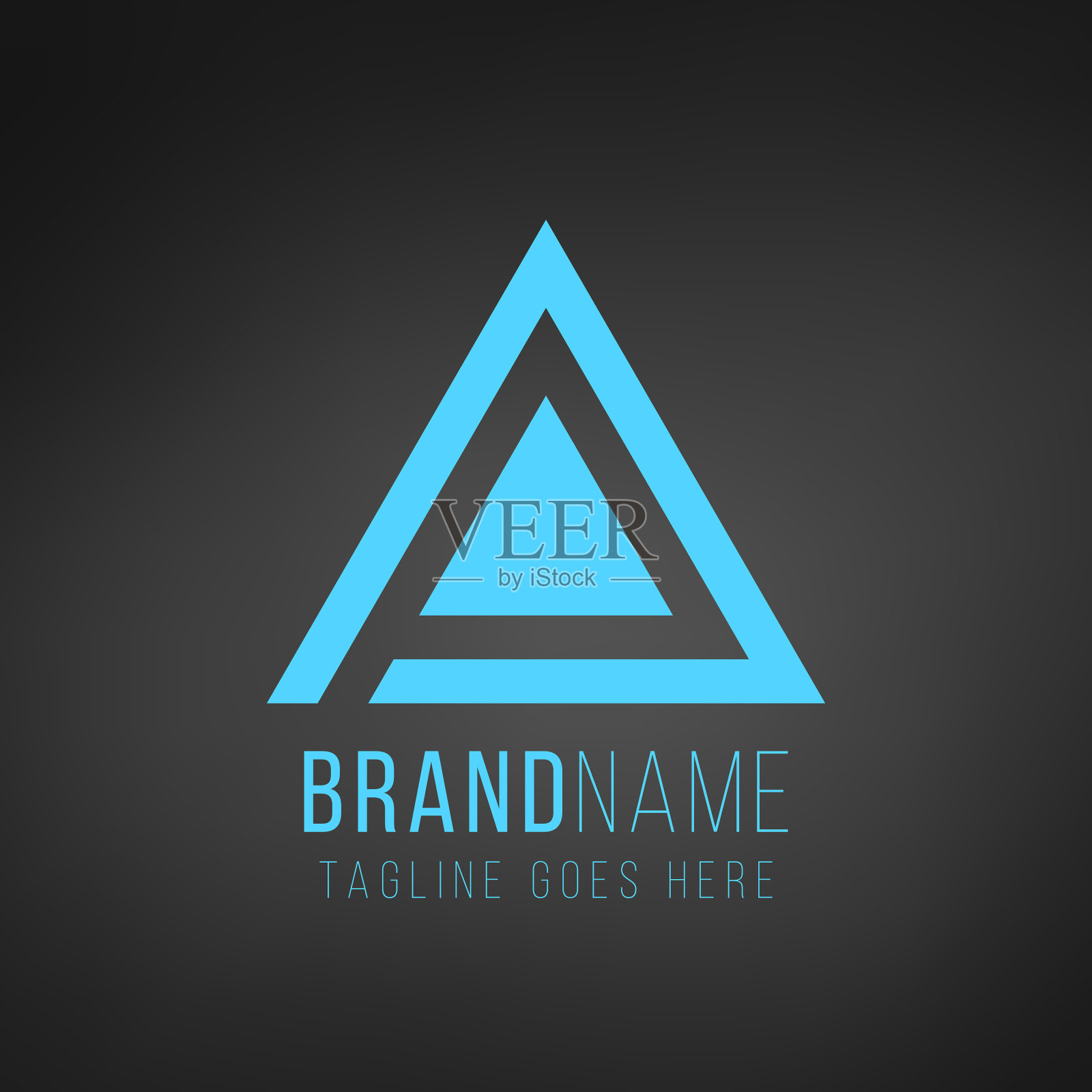 三角科技企业标识设计模板库存插画图片素材