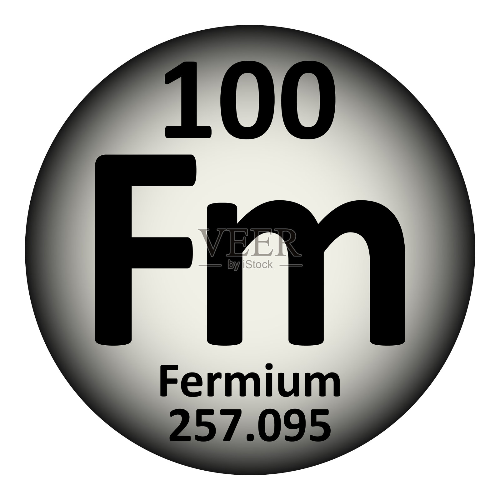 元素周期表中元素fermium icon插画图片素材