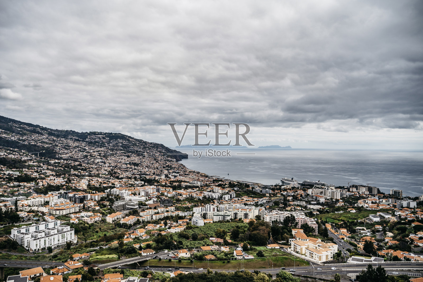 丰沙尔马德拉全景照片摄影图片