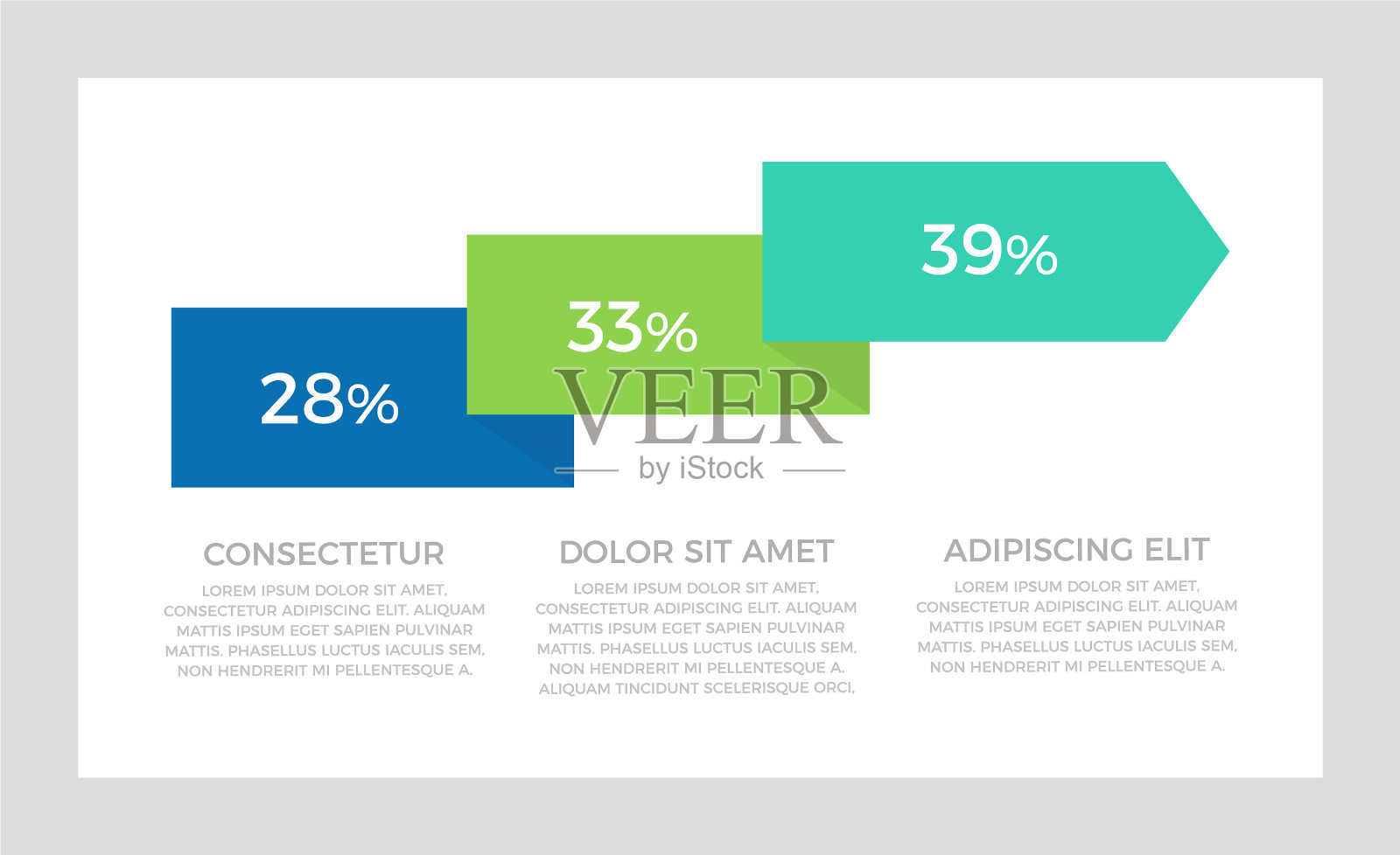 设置绿色和蓝色的绿松石元素为插画图片素材