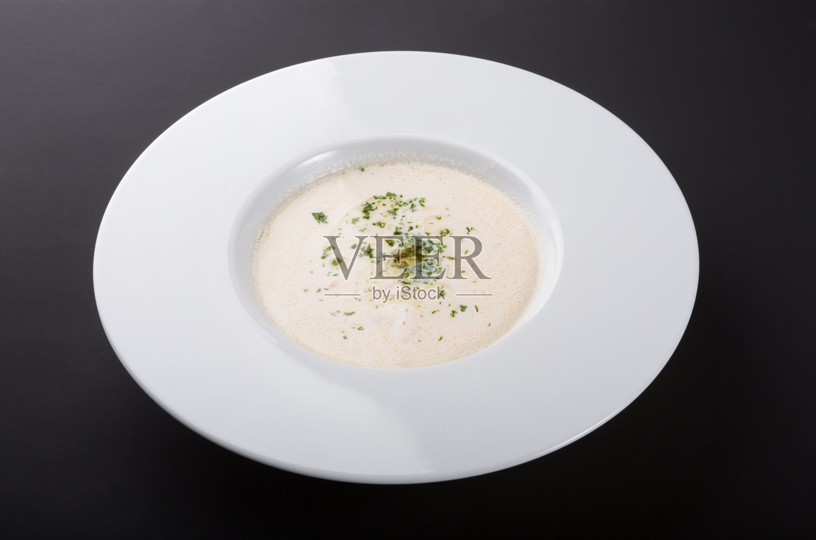 淡奶油蘑菇汤照片摄影图片