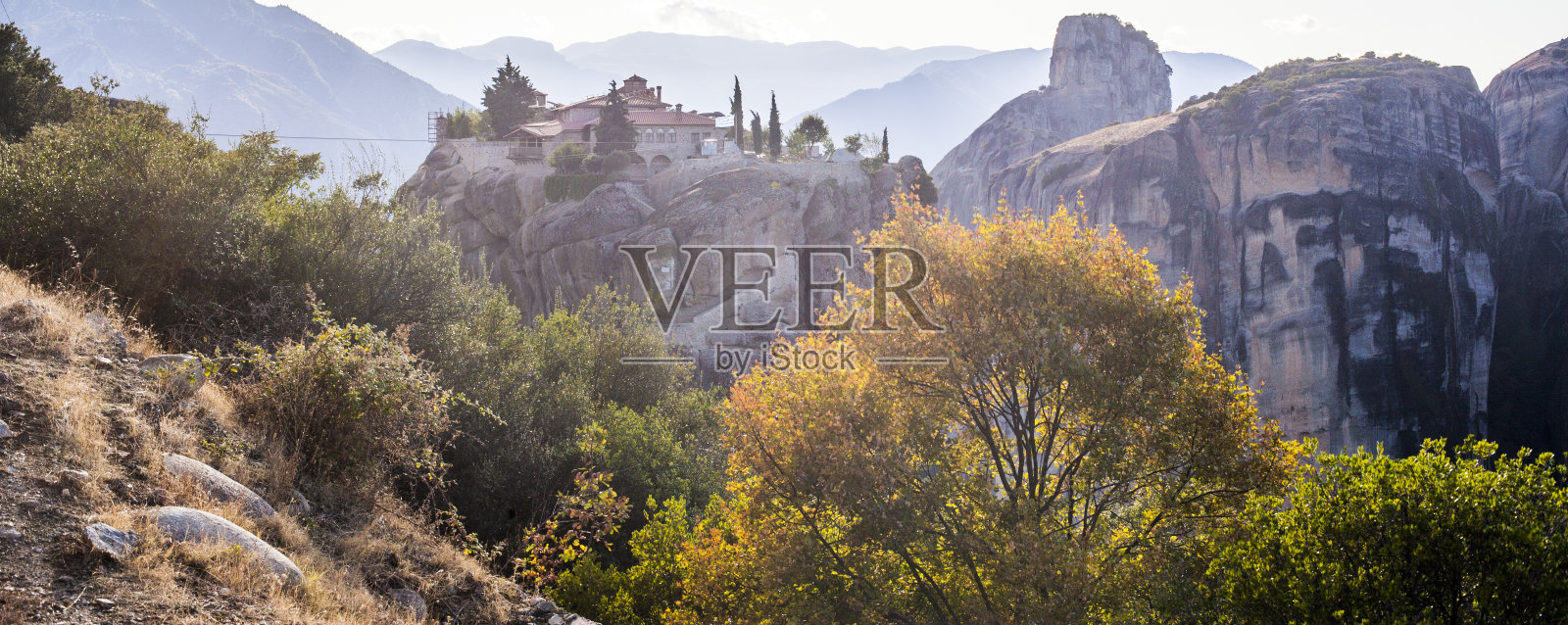 希腊Kalambaka附近的Grant Meteora修道院照片摄影图片