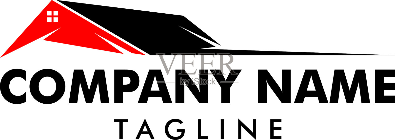 房地产、建筑标识设计插画图片素材