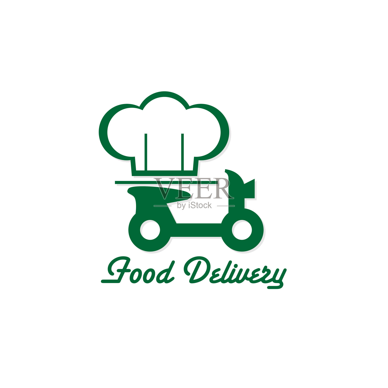 送餐图标矢量图形元素标志插画图片素材