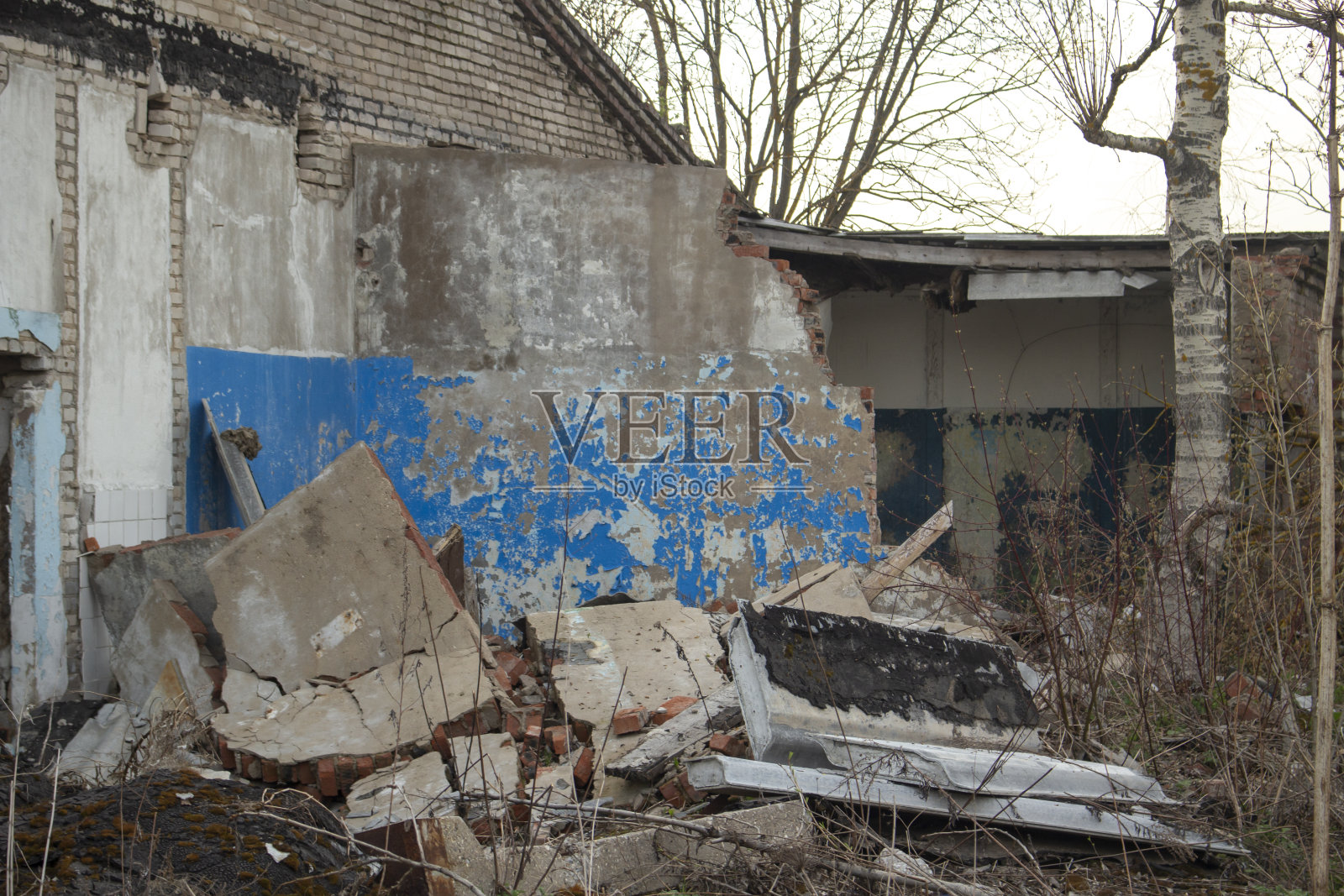 老建筑。毁了建筑照片摄影图片