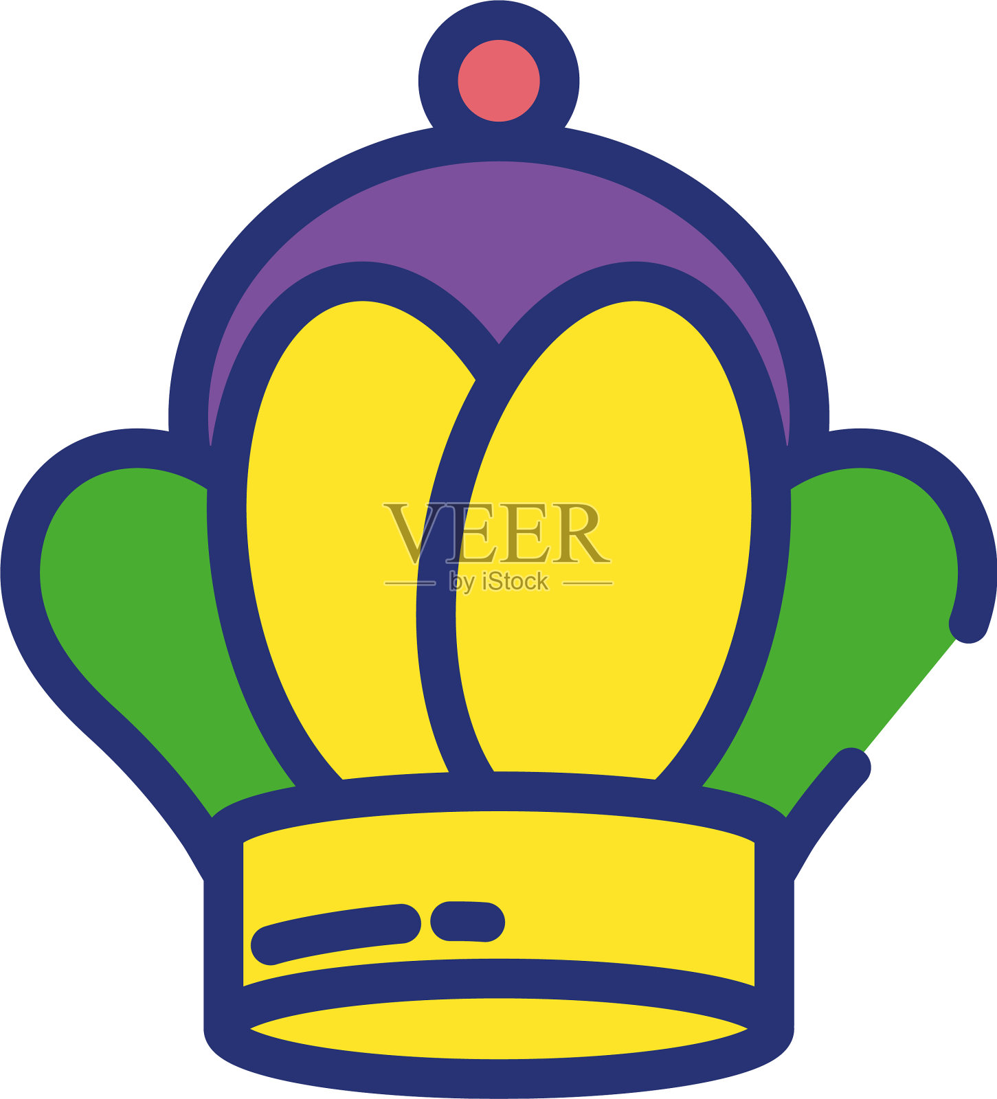 孤立的狂欢节皇冠设计设计元素图片