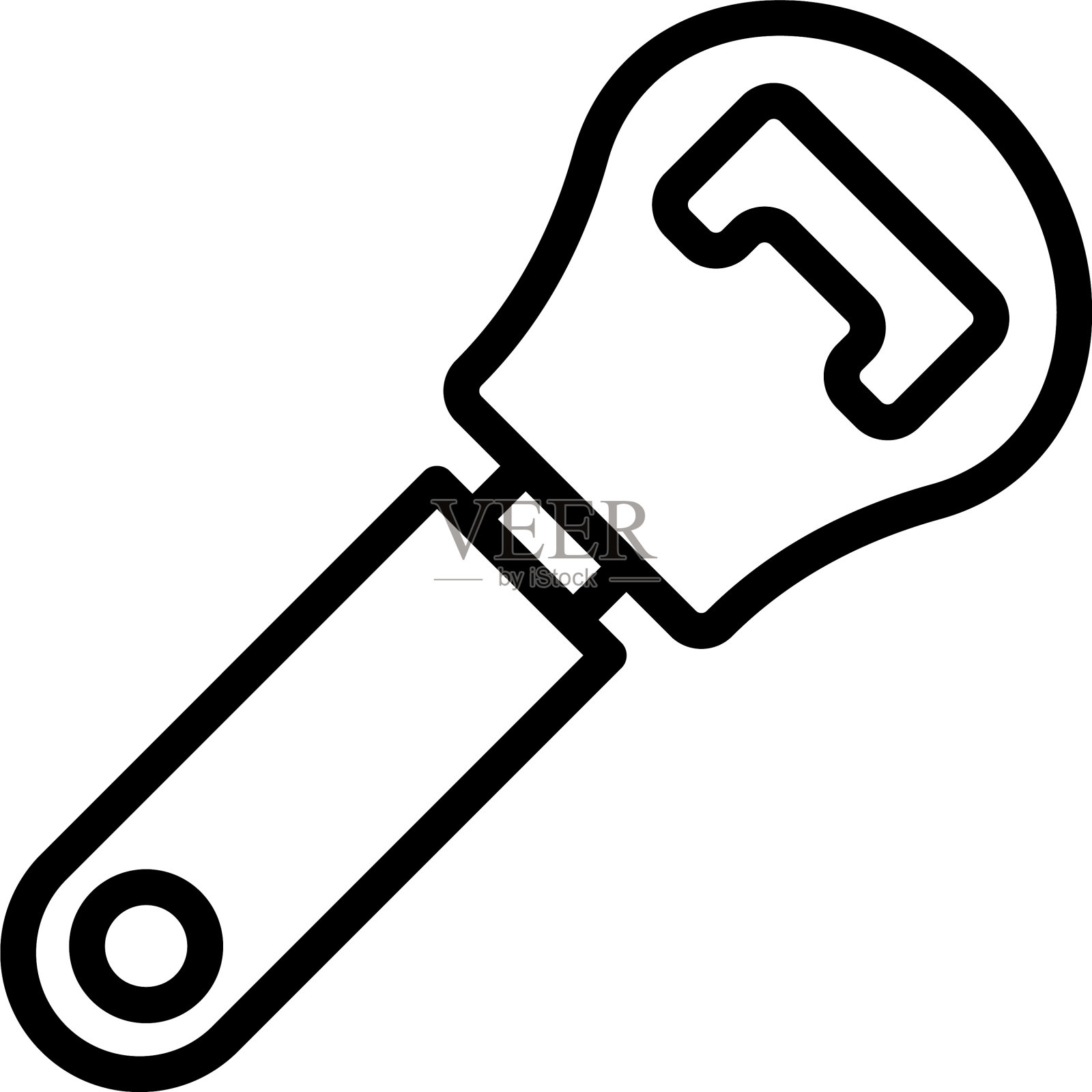 开瓶器设备图标轮廓风格图标素材