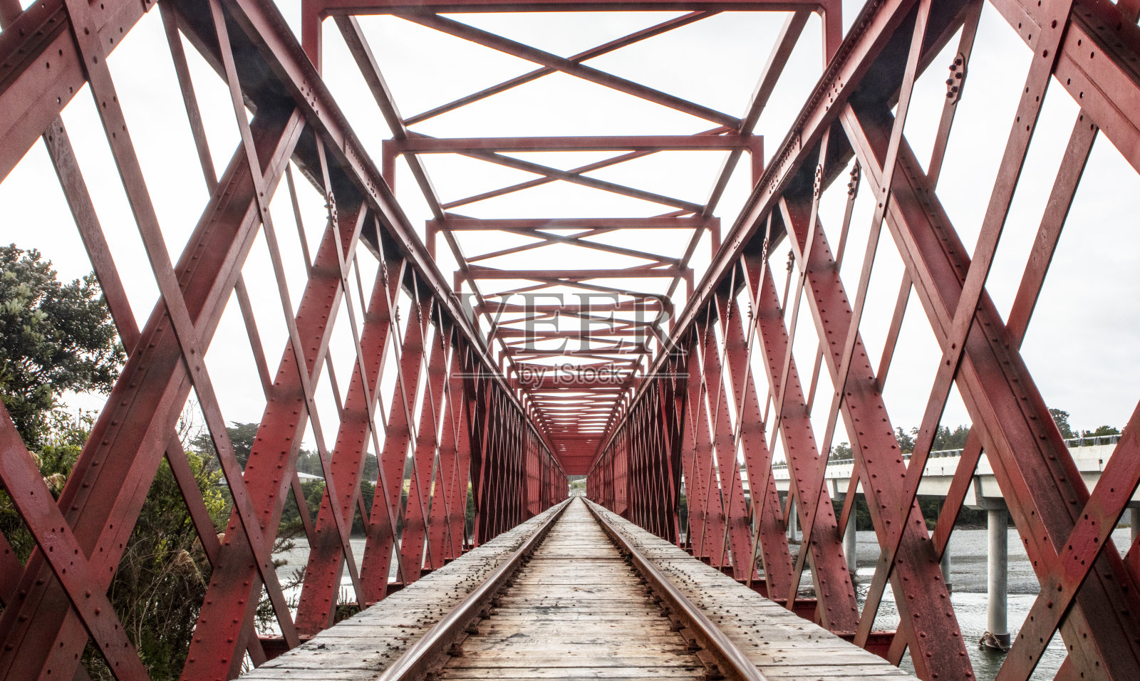 Taramakau路轨桥照片摄影图片