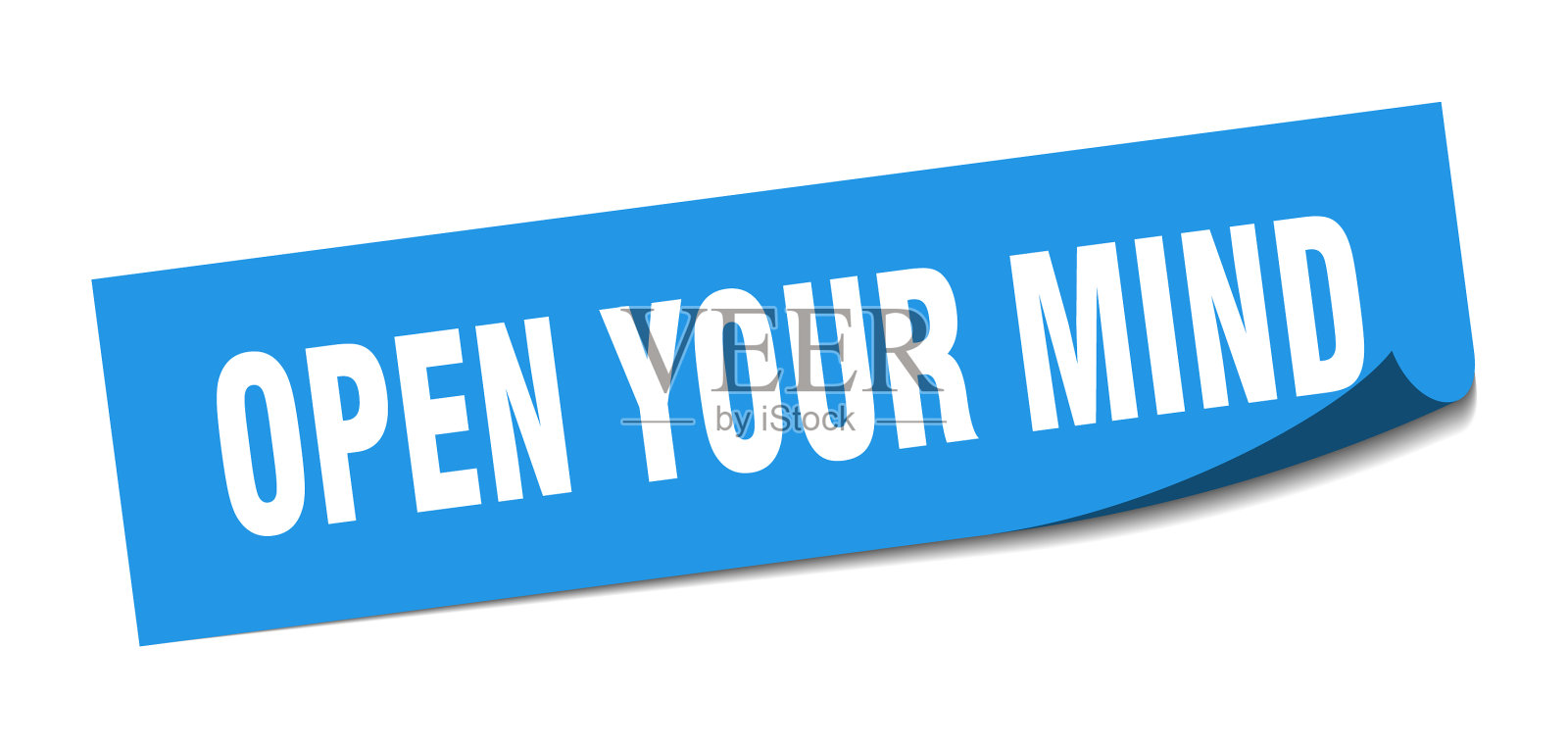 打开你的思想标签打开你的思想平方符号插画图片素材