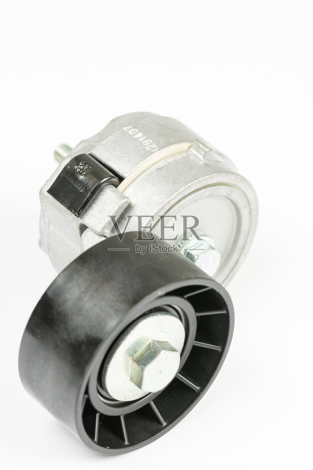 汽车皮带张紧辊隔离过白照片摄影图片