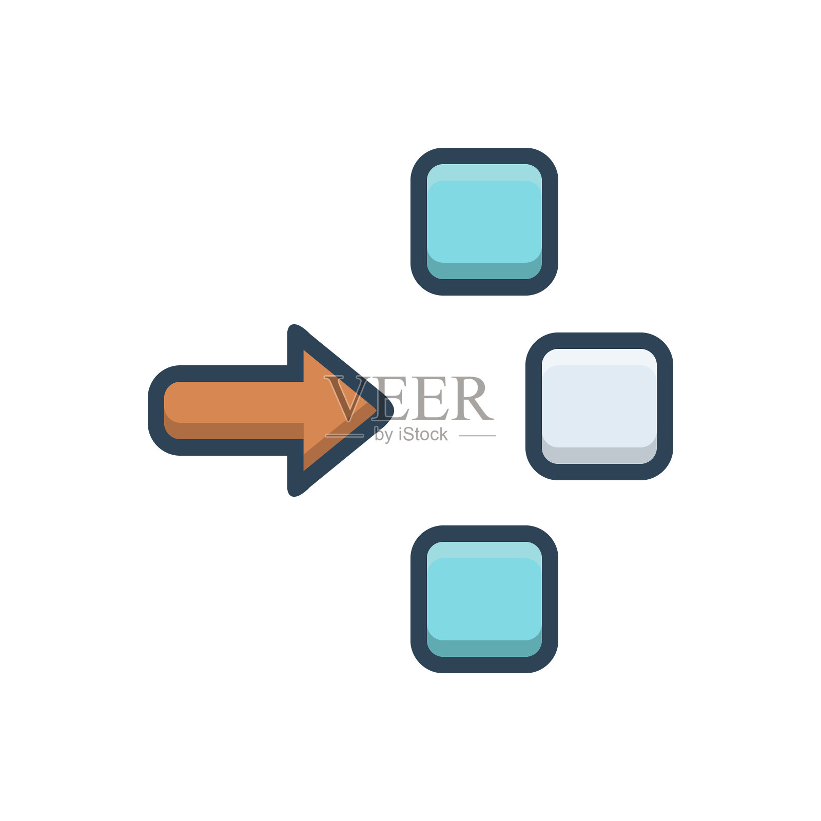 排除拒绝插画图片素材