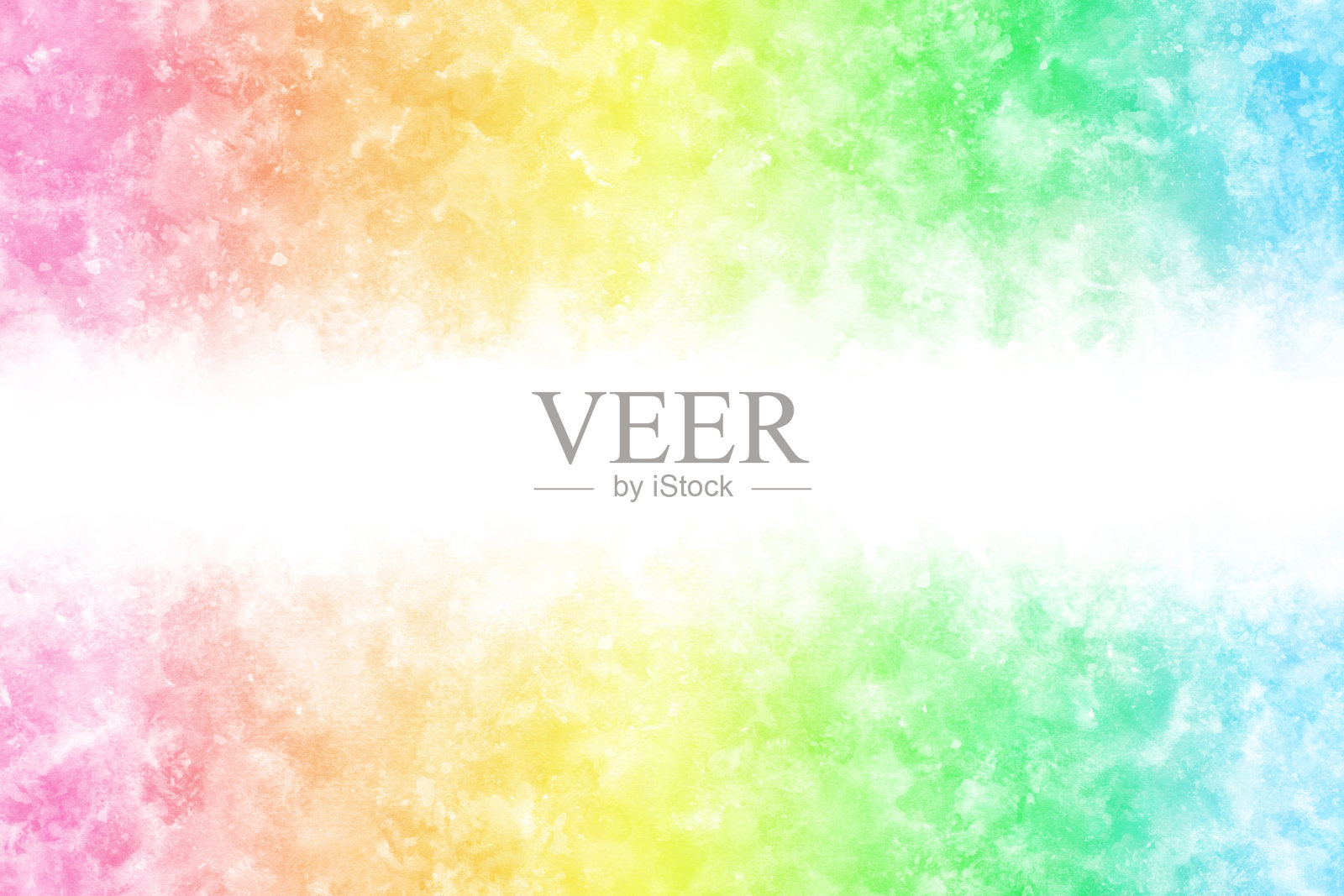 彩色彩虹波抽象在垃圾水彩手绘背景上照片摄影图片