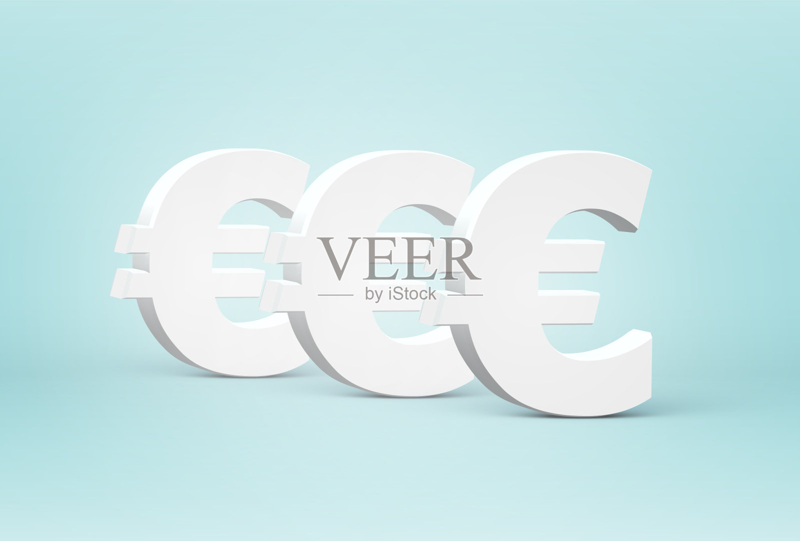 高细节3D字体字符矢量图插画图片素材