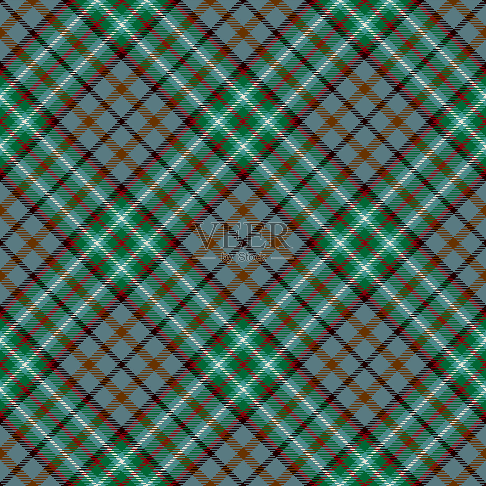 格子无缝图案背景插画图片素材