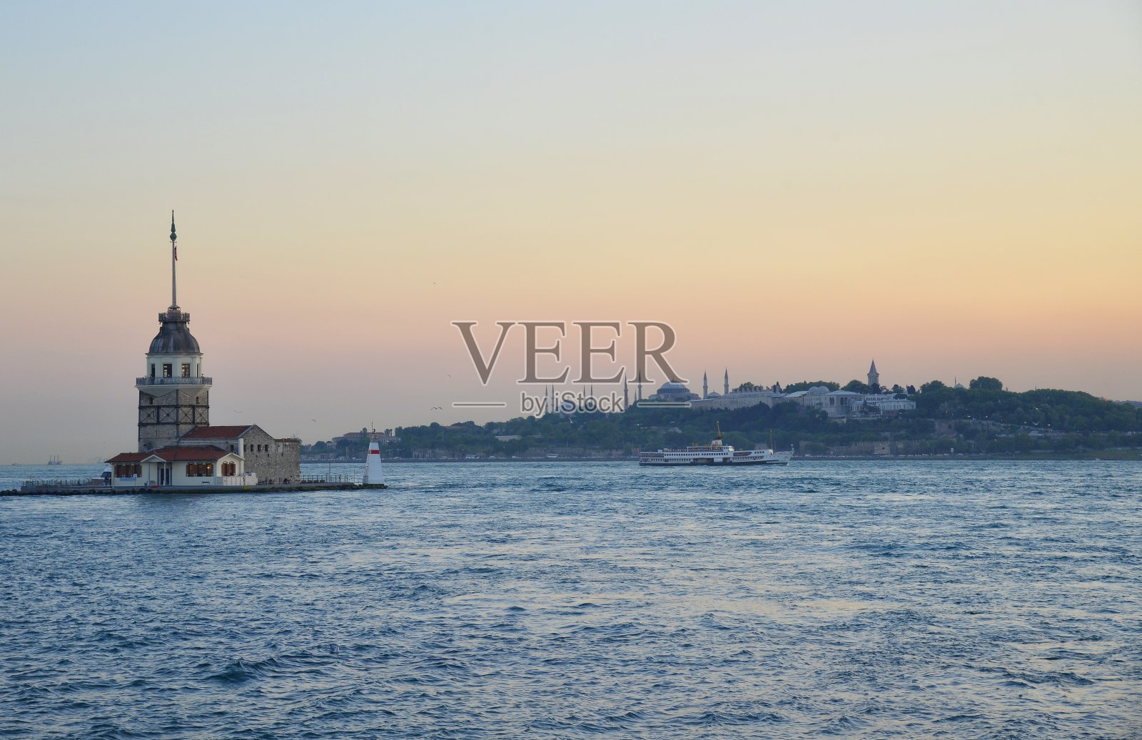 伊斯坦布尔历史半岛和处女塔照片摄影图片