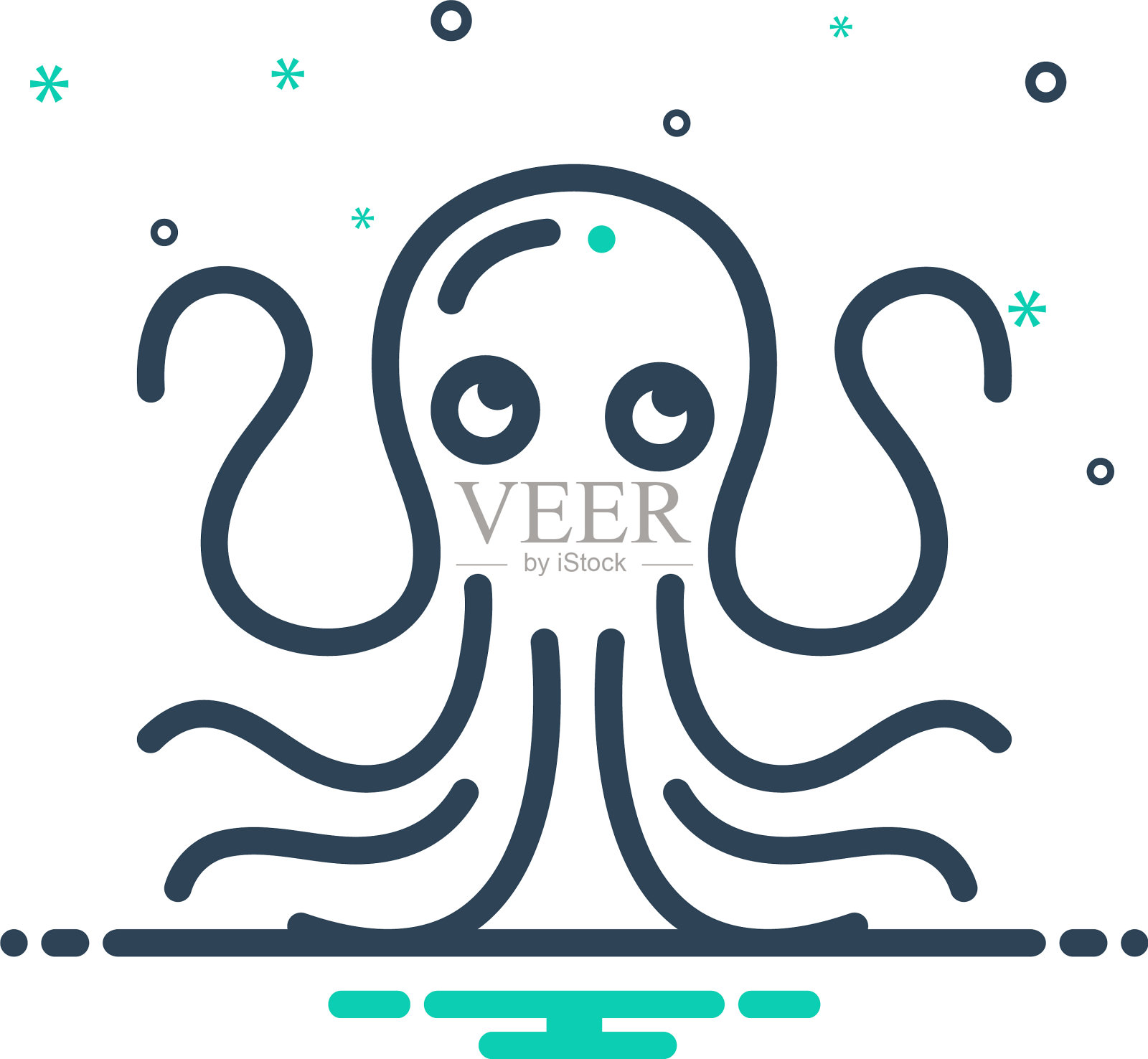 章鱼插画图片素材