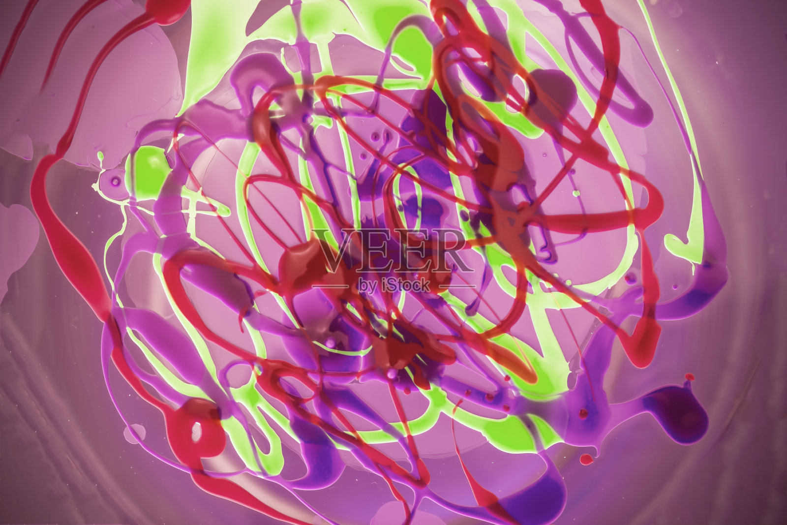 幻想抽象背景的一种混合颜色的颜料照片摄影图片