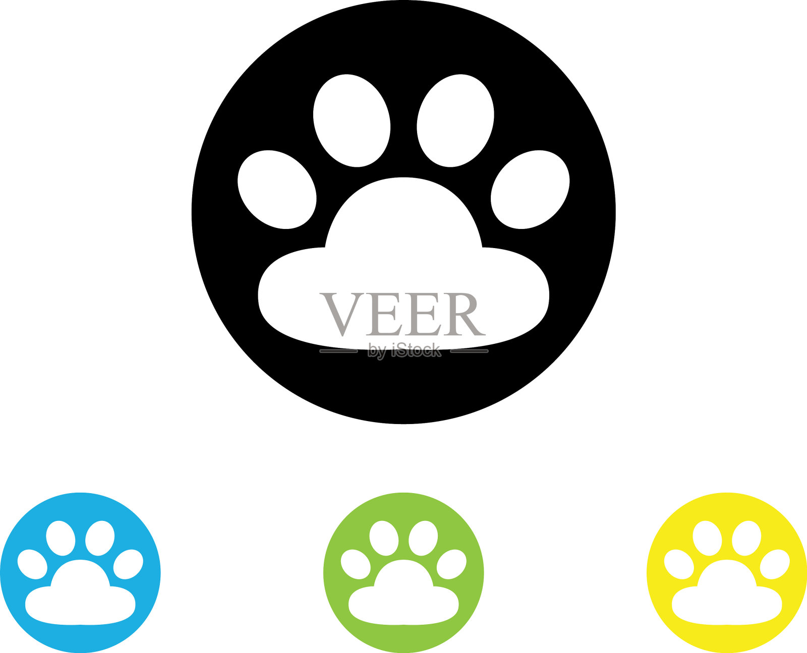 狗印图标标志eps插画图片素材