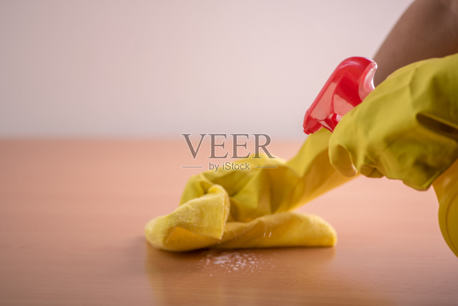 清洗消毒背景概念在白色背景上照片摄影图片