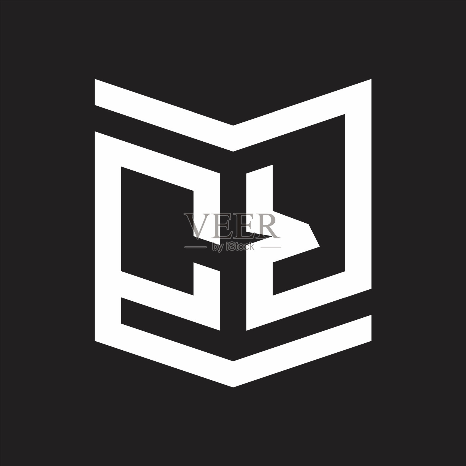 Cr标志会徽图案采用盾形风格设计图标素材