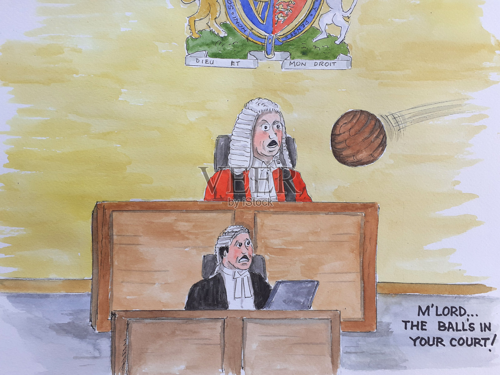 法庭-球在你的法庭插画图片素材