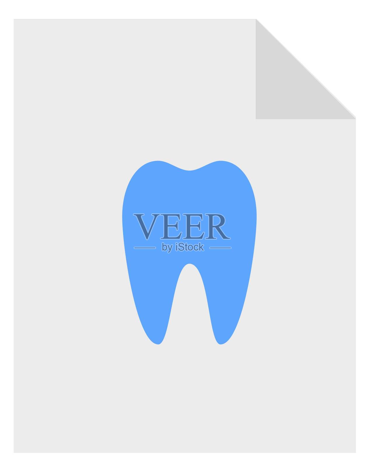 牙齿报告说明插画图片素材