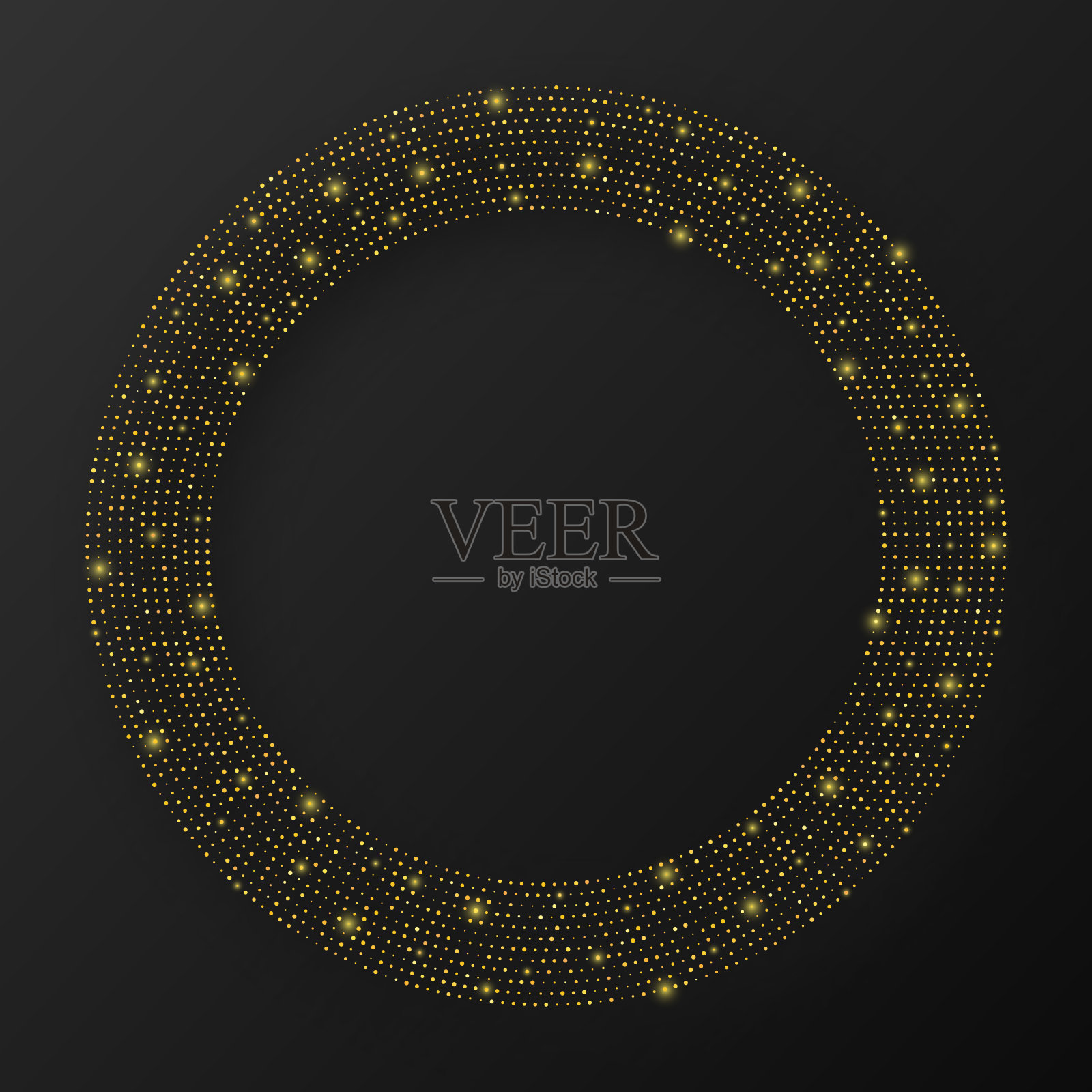 黑色背景下照明设备的特写镜头插画图片素材