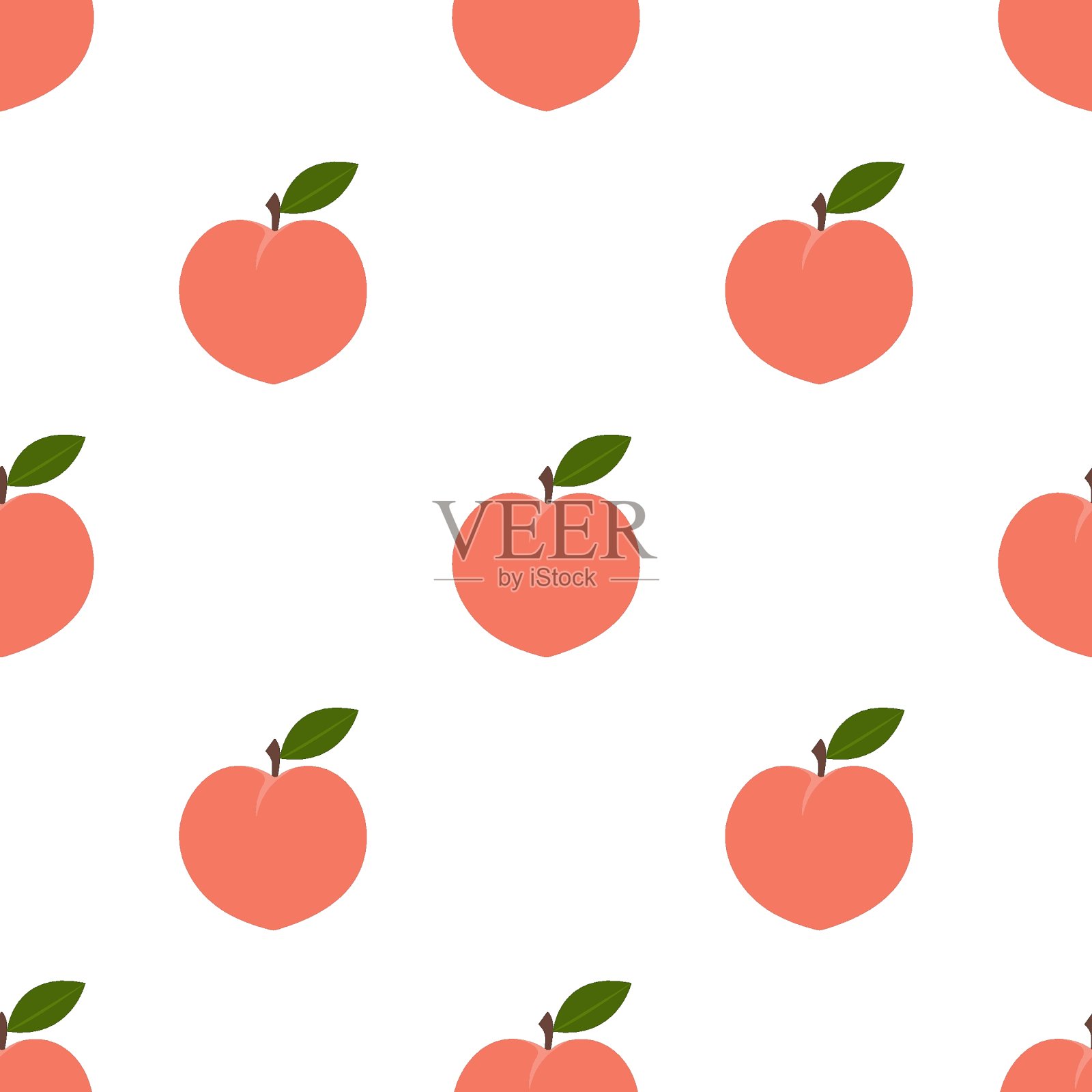 桃子插画图片素材