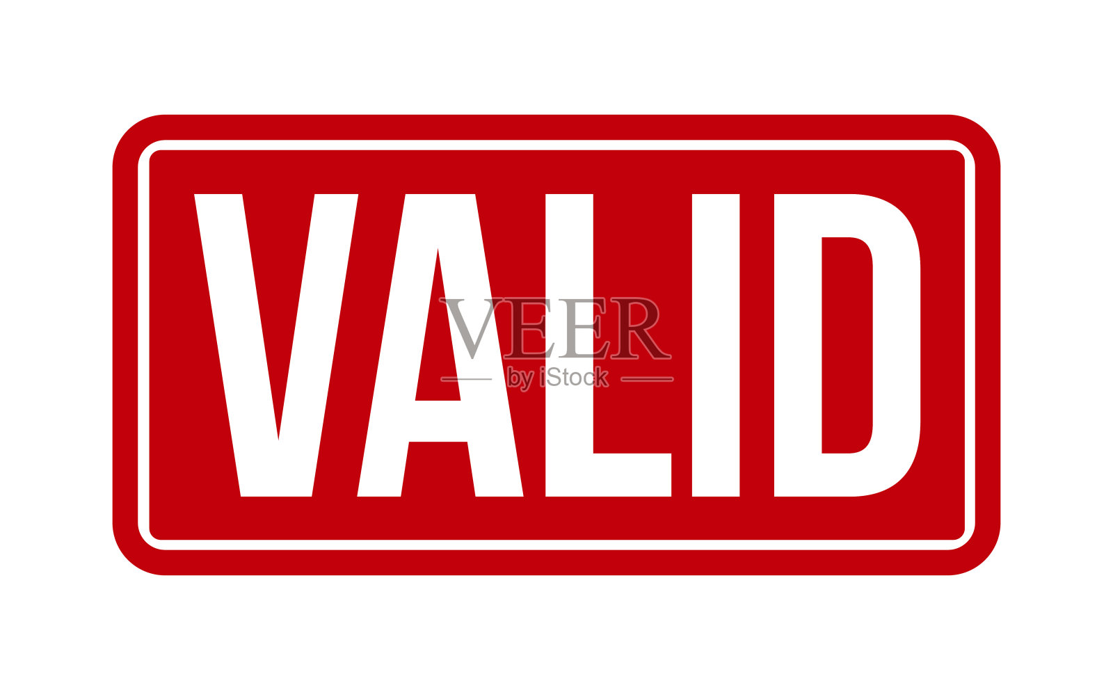 有效的橡皮图章。红色有效的橡胶垃圾邮票印章矢量插图-矢量设计元素图片