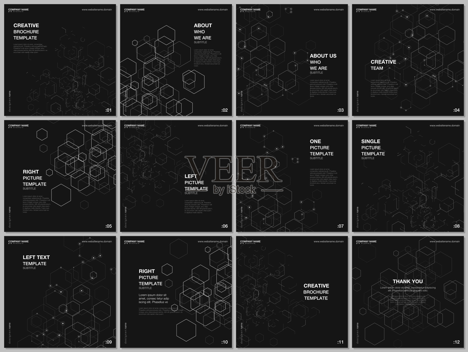 宣传册布局方形格式封面设计模板为方形传单传单，宣传册设计，报告，介绍，杂志封面。数字业务流程自动化概念矢量信息图设计模板素材