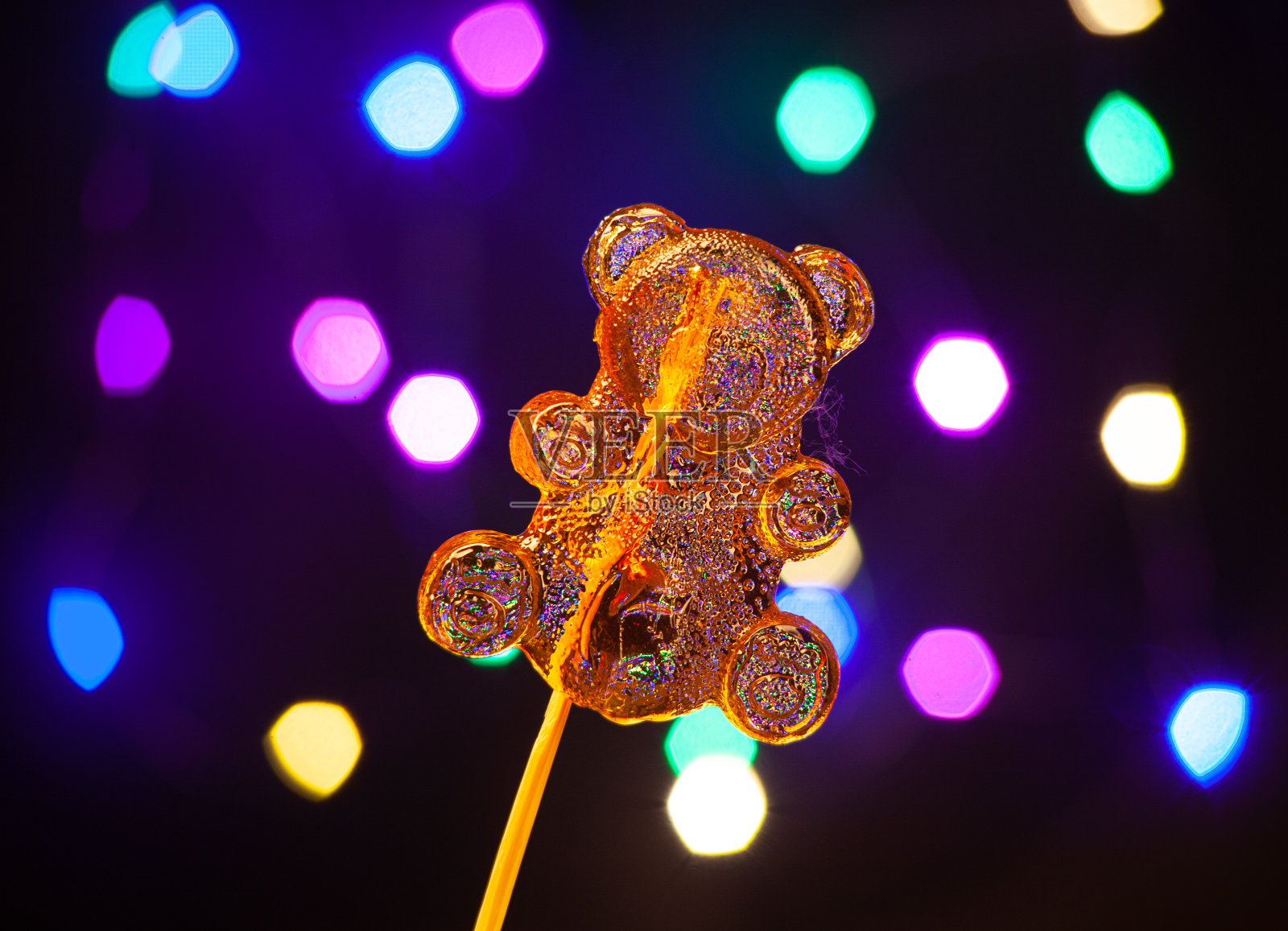 棒棒糖，模糊的背景和散焦照片摄影图片