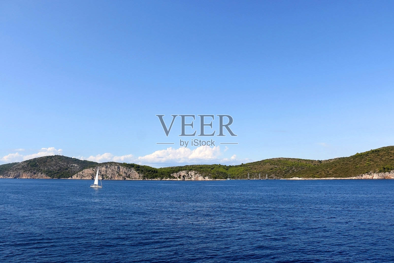 航行在克罗地亚照片摄影图片