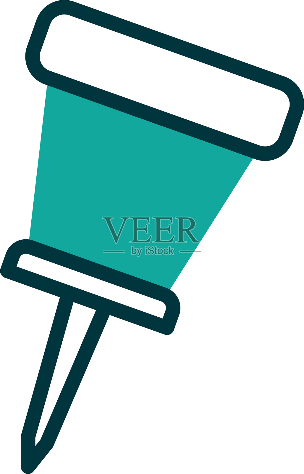 隔离纸针设计插画图片素材