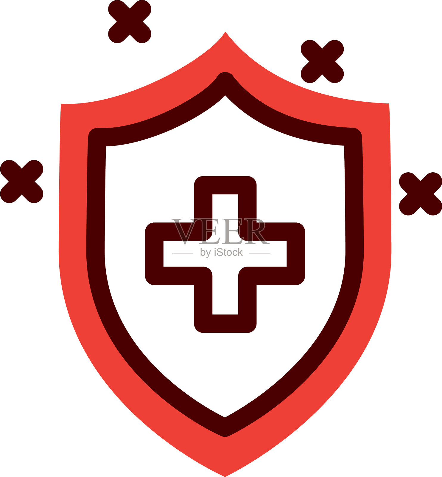 Cross内盾医疗理念插画图片素材